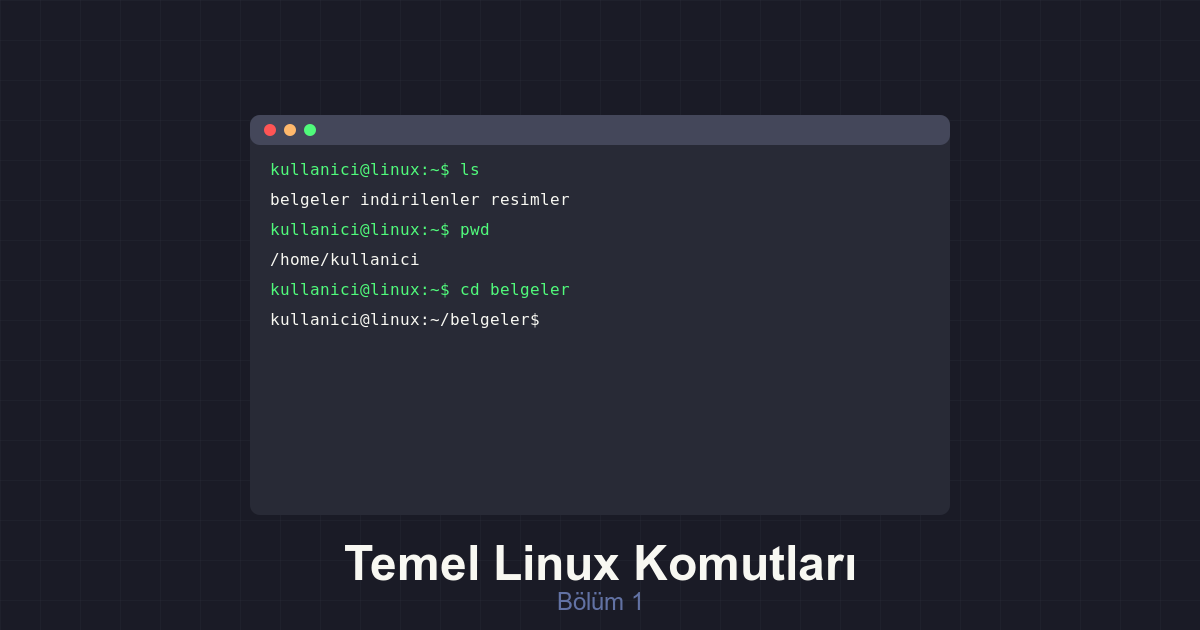 Linux Temel Komutları - Bölüm 1